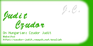 judit czudor business card